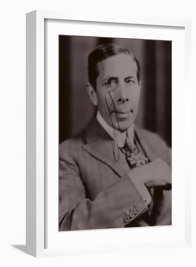 George Arliss, English Actor, Playwright and Filmmaker-null-Framed Photographic Print