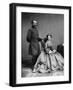 George Armstrong Custer and Elizabeth Bacon Custer during the Civil War.-Vernon Lewis Gallery-Framed Photographic Print