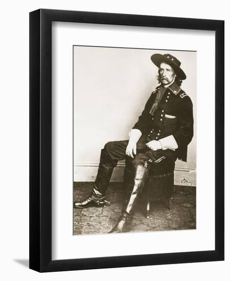 George Armstrong Custer-Mathew Brady-Framed Giclee Print