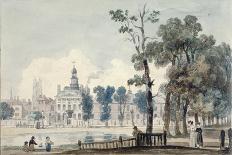 A Western View of Part of Westminster and Bird Cage Walk, from Mill House-George Arnald-Giclee Print