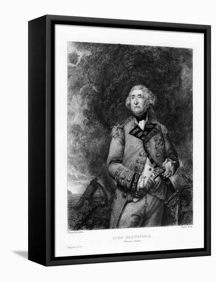 George Augustus Eliott, Lord Heathfield-Paul Adolphe Rajon-Framed Stretched Canvas