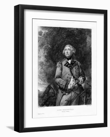 George Augustus Eliott, Lord Heathfield-Paul Adolphe Rajon-Framed Giclee Print