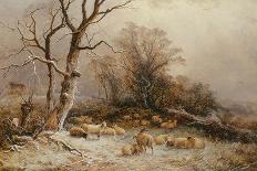 A Winter Landscape, Evening by George Augustus Williams-George Augustus Williams-Giclee Print