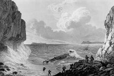 Franklin's expedition landing in a storm,1821-George Back-Giclee Print