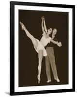 George Balanchine with Tamara Toumanova, from 'Grand Ballet De Monte-Carlo', 1949 (Photogravure)-French Photographer-Framed Giclee Print