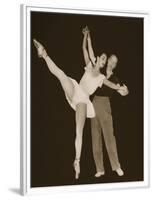 George Balanchine with Tamara Toumanova, from 'Grand Ballet De Monte-Carlo', 1949 (Photogravure)-French Photographer-Framed Premium Giclee Print