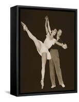 George Balanchine with Tamara Toumanova, from 'Grand Ballet De Monte-Carlo', 1949 (Photogravure)-French Photographer-Framed Stretched Canvas