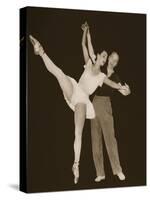 George Balanchine with Tamara Toumanova, from 'Grand Ballet De Monte-Carlo', 1949 (Photogravure)-French Photographer-Stretched Canvas