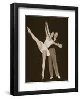 George Balanchine with Tamara Toumanova, from 'Grand Ballet De Monte-Carlo', 1949 (Photogravure)-French Photographer-Framed Giclee Print