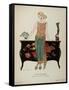 George Barbier Illustration-null-Framed Stretched Canvas