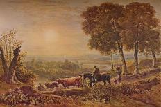 Sunset with Cattle, 1841-George Barret Junior-Giclee Print