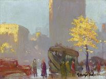 Fifth Avenue, New York. Um 1920-George Benjamin Luks-Framed Giclee Print