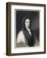 George Berkeley Irish Bishop and Philosopher Opposed Materialism-William Holl the Younger-Framed Art Print