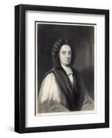 George Berkeley Irish Bishop and Philosopher Opposed Materialism-William Holl the Younger-Framed Art Print