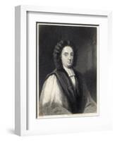 George Berkeley Irish Bishop and Philosopher Opposed Materialism-William Holl the Younger-Framed Art Print