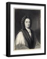 George Berkeley Irish Bishop and Philosopher Opposed Materialism-William Holl the Younger-Framed Art Print