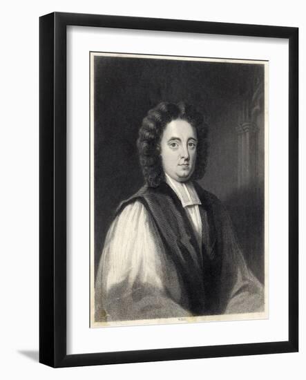 George Berkeley Irish Bishop and Philosopher Opposed Materialism-William Holl the Younger-Framed Art Print