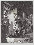 A Postman Delivering Mail to a House on Valentine's Day-George Bernard O'neill-Giclee Print