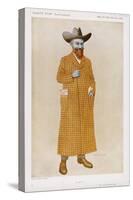 George Bernard Shaw British Playwright and Critic in a Long Check Coat-Alick P.f. Ritchie-Stretched Canvas