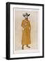 George Bernard Shaw British Playwright and Critic in a Long Check Coat-Alick P.f. Ritchie-Framed Art Print