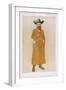 George Bernard Shaw British Playwright and Critic in a Long Check Coat-Alick P.f. Ritchie-Framed Art Print