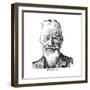 George Bernard Shaw, Irish Playwright, 1926-Brill-Framed Giclee Print