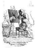 An Ape Painting an Ass, 1753-George Bickham-Giclee Print