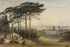 Greenwich from Observatory Hill, C.1850 (Watercolour)-George Bryant Campion-Giclee Print