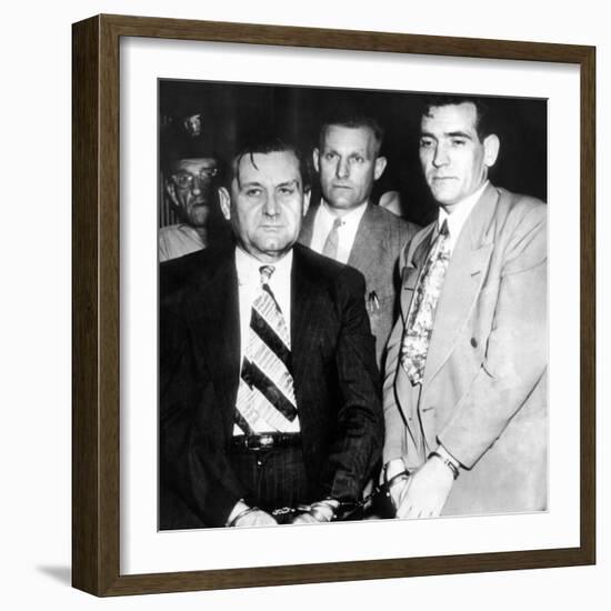 George 'Bugs' Moran and Virgil Summers, Booked at Dayton, Ohio, for $10,000 Holdup of Local Tavern-null-Framed Photo