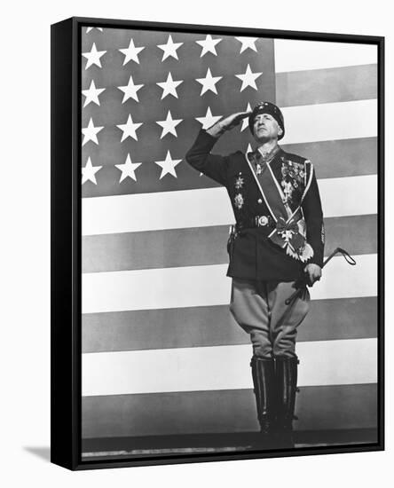 George C. Scott - Patton-null-Framed Stretched Canvas