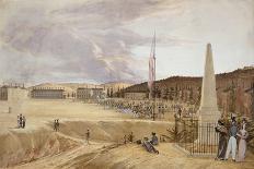 West Point with Drill, 1828-George Caitlin-Giclee Print