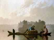 Jolly Flatboatmen-George Caleb Bingham-Art Print