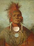 White Cloud, Chief of the Iowas-George Catlin-Giclee Print