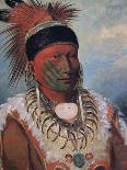 Old Bear Medicine Man of the Mandan Tribe, from a Painting of 1832-George Catlin-Giclee Print