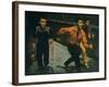 George Chakiris as Bernardo Leads Two Others Into Turf of Rival Gang in West Side Story-Gjon Mili-Framed Premium Photographic Print