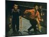 George Chakiris as Bernardo Leads Two Others Into Turf of Rival Gang in West Side Story-Gjon Mili-Mounted Premium Photographic Print