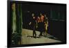 George Chakiris as Bernardo Leads Two Others Into Turf of Rival Gang in West Side Story-Gjon Mili-Framed Photographic Print