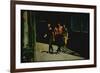 George Chakiris as Bernardo Leads Two Others Into Turf of Rival Gang in West Side Story-Gjon Mili-Framed Photographic Print