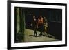 George Chakiris as Bernardo Leads Two Others Into Turf of Rival Gang in West Side Story-Gjon Mili-Framed Photographic Print