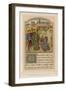 George Chastelain Offering His Book to Charles, Duke of Burgundy-null-Framed Giclee Print