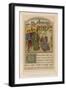 George Chastelain Offering His Book to Charles, Duke of Burgundy-null-Framed Giclee Print