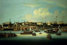 A View of the Hongs-George Chinnery-Giclee Print