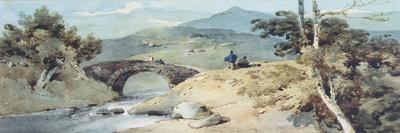 Indian Landscape with Temple, C.1815-George Chinnery-Giclee Print