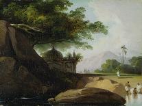 Chinese Landscape with Bridge-George Chinnery-Giclee Print