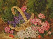 Spring Flowers and a Bird's Nest on a Mossy Bank-George Clare-Laminated Giclee Print