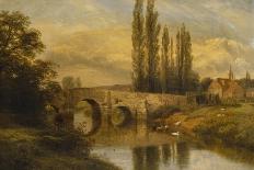 Boat on the River, 1801-George Cole-Framed Giclee Print