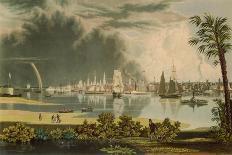 New London Bridge 1826-George Cooke-Art Print
