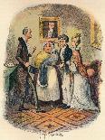 A Number of Women Attend to a Poorly Man, 19th Century-George Cruikshank-Giclee Print