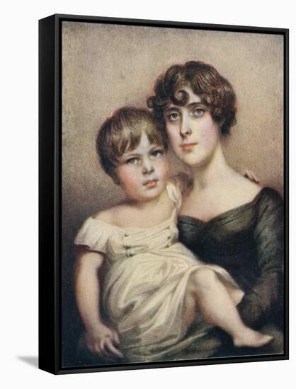 George Dacres Patterson & his mother, Eleanor Dacres Patterson, 1815. (1911)-Unknown-Framed Stretched Canvas