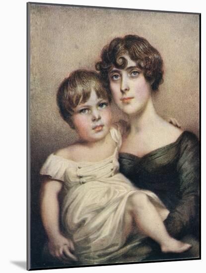George Dacres Patterson & his mother, Eleanor Dacres Patterson, 1815. (1911)-Unknown-Mounted Giclee Print